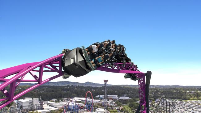 The DC Rivals Hypercoaster at Movie World