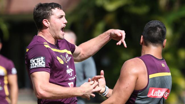 Corey Oates at Broncos Training at Red Hill. Pic Annette Dew