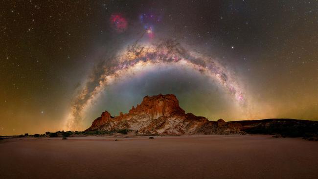 Wow: the Milky Way over Rainbow Valley. Picture: Baillie Farley