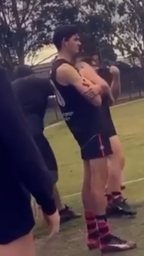 Coward punch at local footy