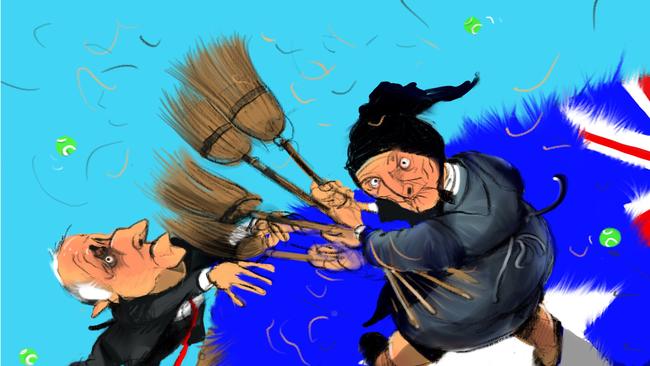 New broom? Illustration by Eric Lobbecke