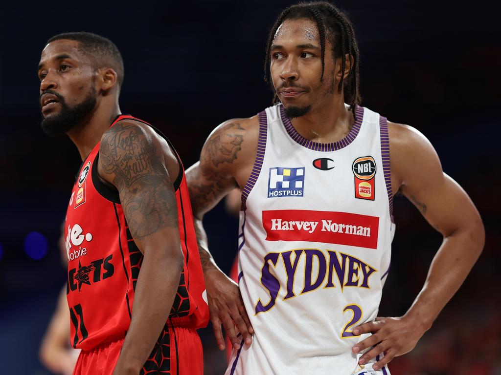 Opposing star guards Bryce Cotton and Jaylen Adams both missed Friday night’s Sydney v Perth clash. Picture: Getty Images