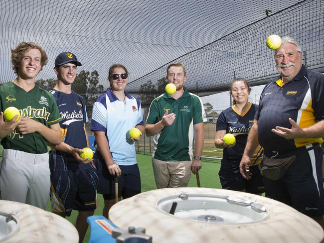 Fairfield Advance - Westfields Sports High School launched its new baseball and softball training area today. Synthetic turf was donated by Westconnex. Photographs taken at the official opening, Hamilton Road, Fairfield West NSW Australia