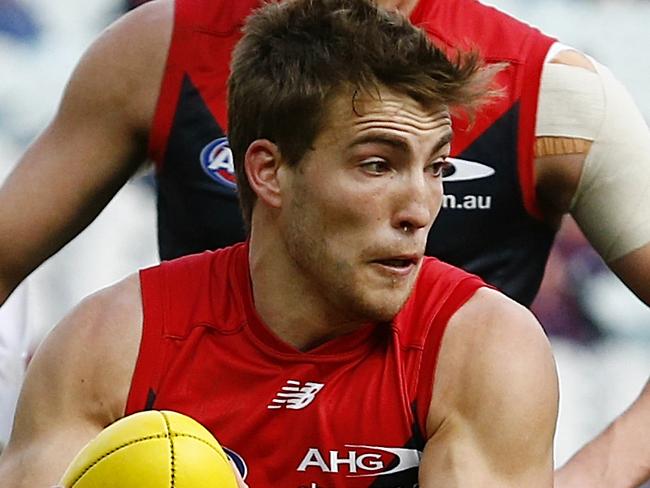 Melbourne v St Kilda Jack Viney kicks 2nd term Picture:Wayne Ludbey