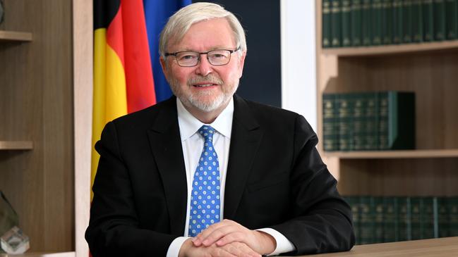 Kevin Rudd comments suggest he will lobby hard for the US to join the Comprehensive and Progressive Agreement for Trans-Pacific Partnership, a free-trade agreement between most Pacific Rim economies. Picture: AAP