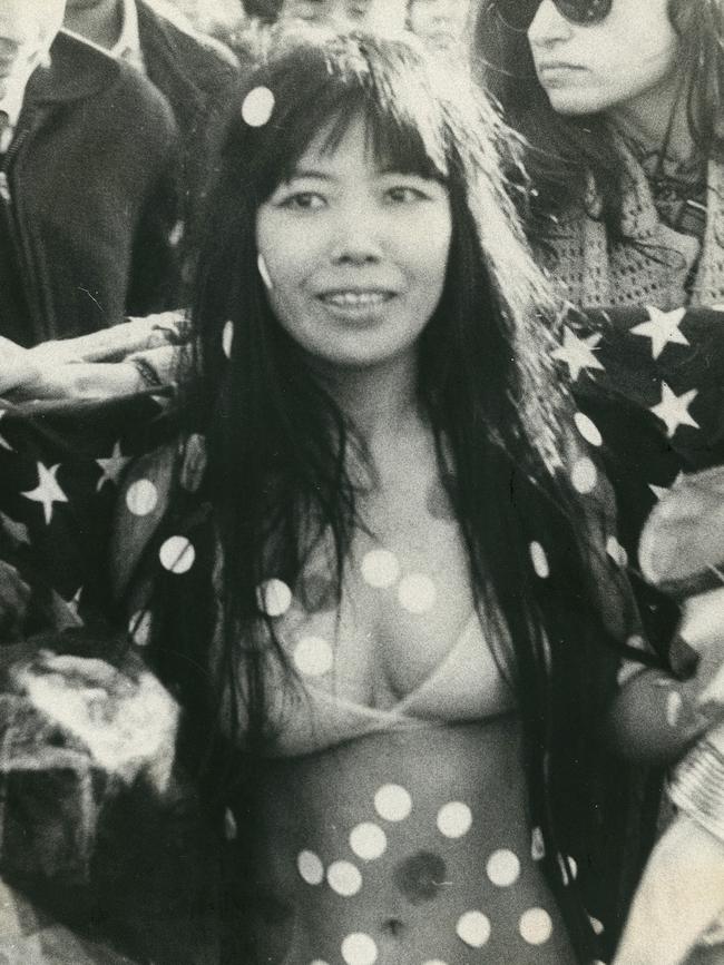 Kusama during the 1960s in New York.