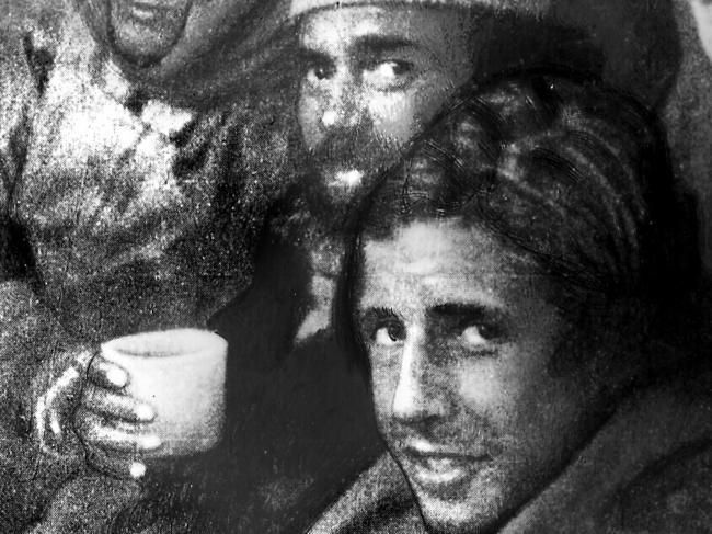 01/11/1995 PIRATE: Survivors, some from First XV (fifteen) Christain Brothers' RU team in Montevideo in Uruguay who ate their dead companions to survive freezing conditions for 72 days after their plane crashed in Andes mountains on Chilean / Argentinian border 13/10/72. Pic Handout Historical Uruguay / Aviation / Accident