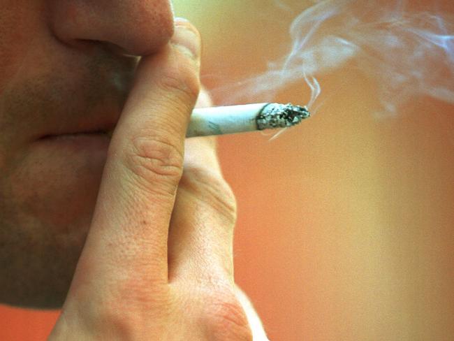 No butts ... the new research could be persuasive in encouraging men to quit smoking.