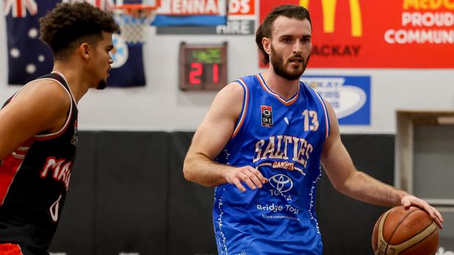 Sean Macdonald is a Darwin Salties player who is contracted with Tasmanian JackJumpers in the NBL. Picture: Kieron Place Art and Photo