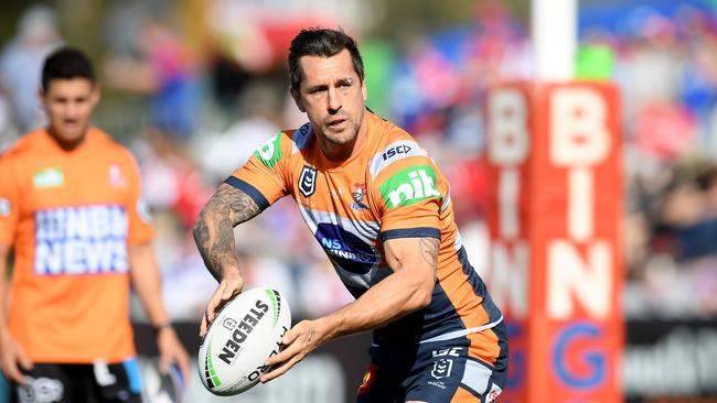 Mitchell Pearce has rocketed back into the Origin frame. (AAP Image/Dan Himbrechts)