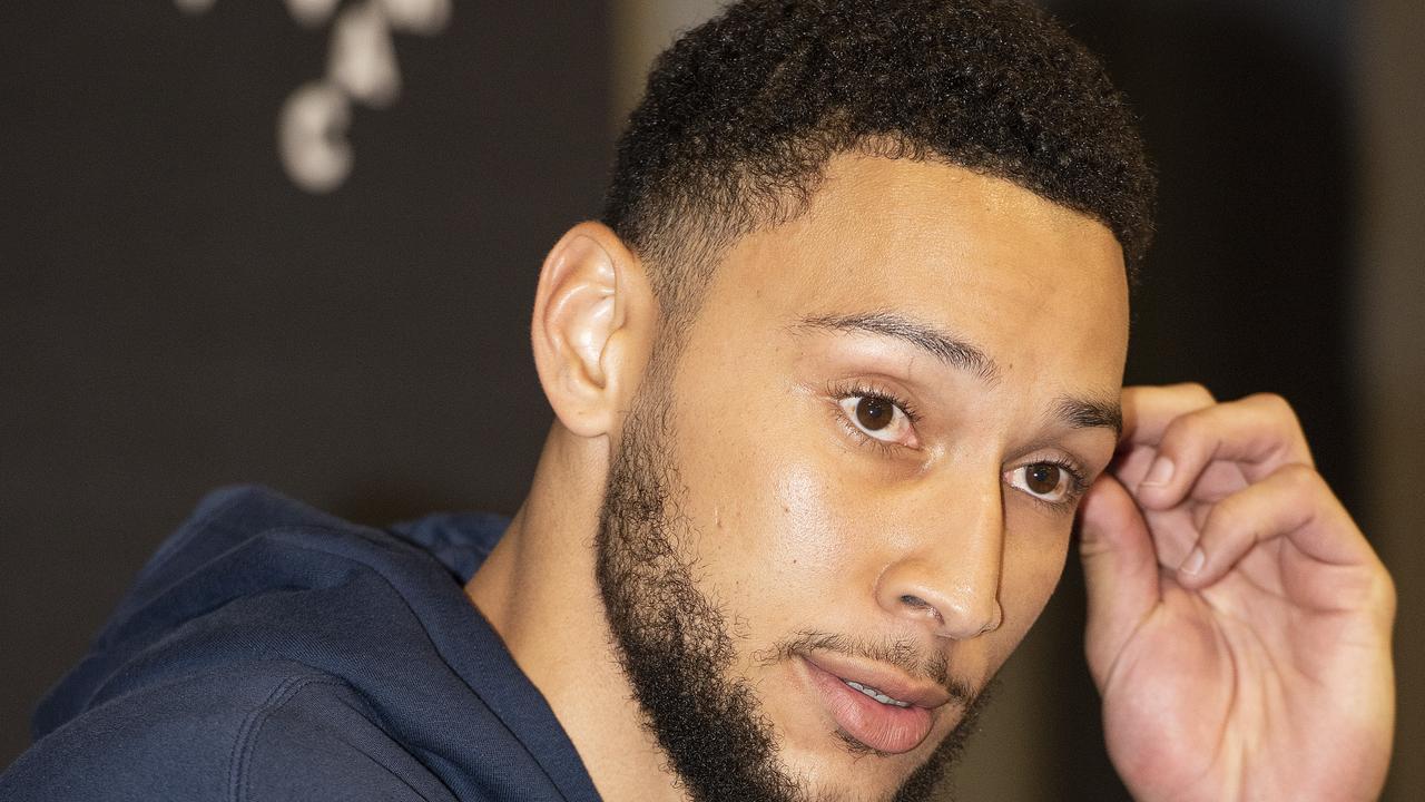 Simmons spoke to the media on Sunday.
