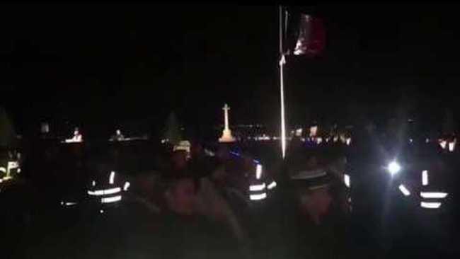 Prince Charles and Australian Prime Minister Arrive for Dawn Service in Villers-Bretonneux