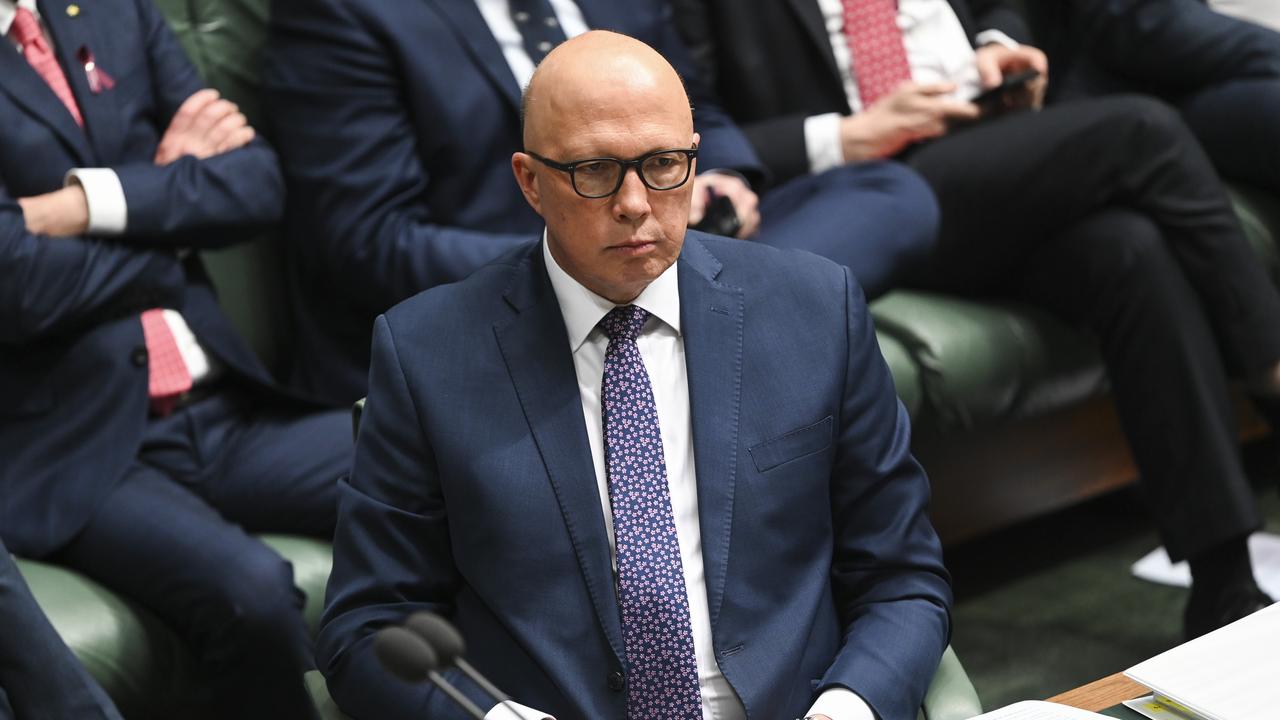 CANBERRA, AUSTRALIA, NewsWire Photos. JULY 31, 2023: Leader of the Opposition Peter Dutton during Question Time at Parliament House in Canberra. Picture: NCA NewsWire / Martin Ollman