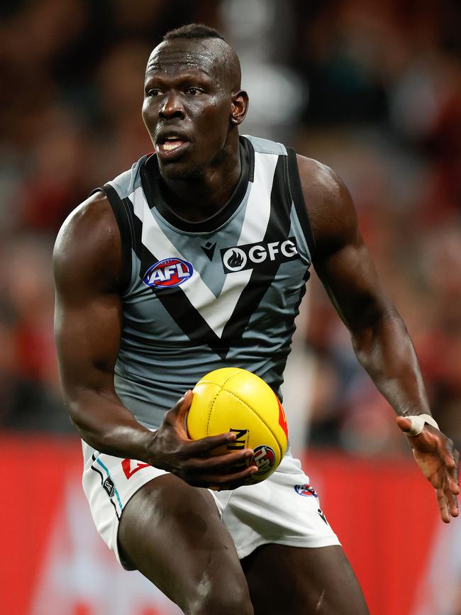 Aliir Aliir in action for the Power. Picture: Michael Willson/AFL Photos via Getty Images