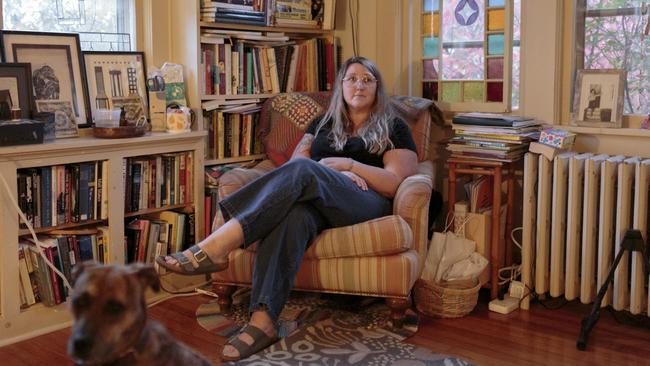 A portrait of Kait Handler, at her home in Long Island, New York. November 19th, 2024. Picture: Sarah Blesener for WSJ