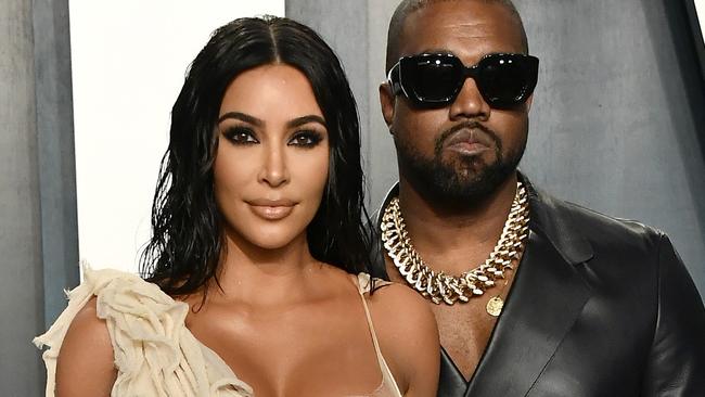 BEVERLY HILLS, CALIFORNIA - FEBRUARY 09: Kim Kardashian and Kanye West attend the 2020 Vanity Fair Oscar Party hosted by Radhika Jones at Wallis Annenberg Center for the Performing Arts on February 09, 2020 in Beverly Hills, California. (Photo by Frazer Harrison/Getty Images)