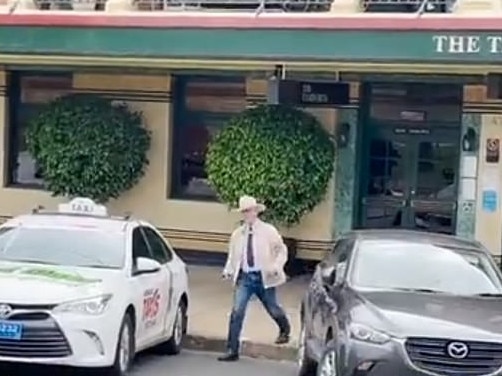 Federal MP Bob Katter was refused entry to a NSW country pub over the weekend after he failed to show his Covid vaccine passport. Picture: Channel 7