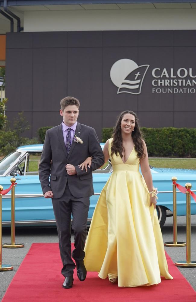 Scarlett and Drew at the Caloundra Christian College formal 2024