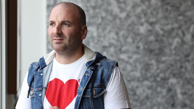 Chef George Calombaris making a new start, at his office in Cremorne. Picture: Alex Coppel.