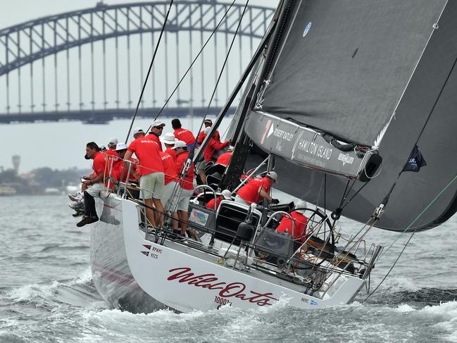 Australia's Wild Oats XI is one of the pre-start favourites to take line honours in the Sydney to Hobart. Picture: AFP