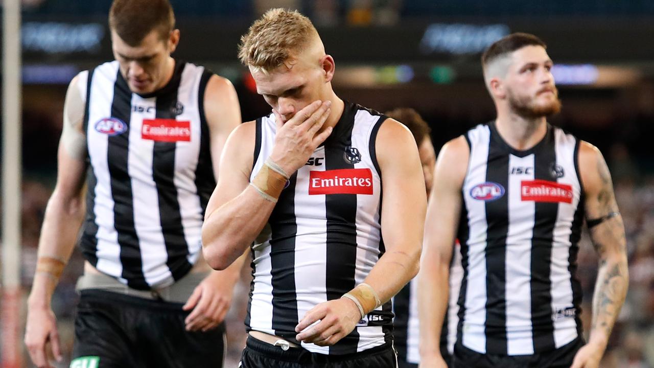 Adam Treloar is now more likely to leave the Magpies. Picture: Dylan Burns