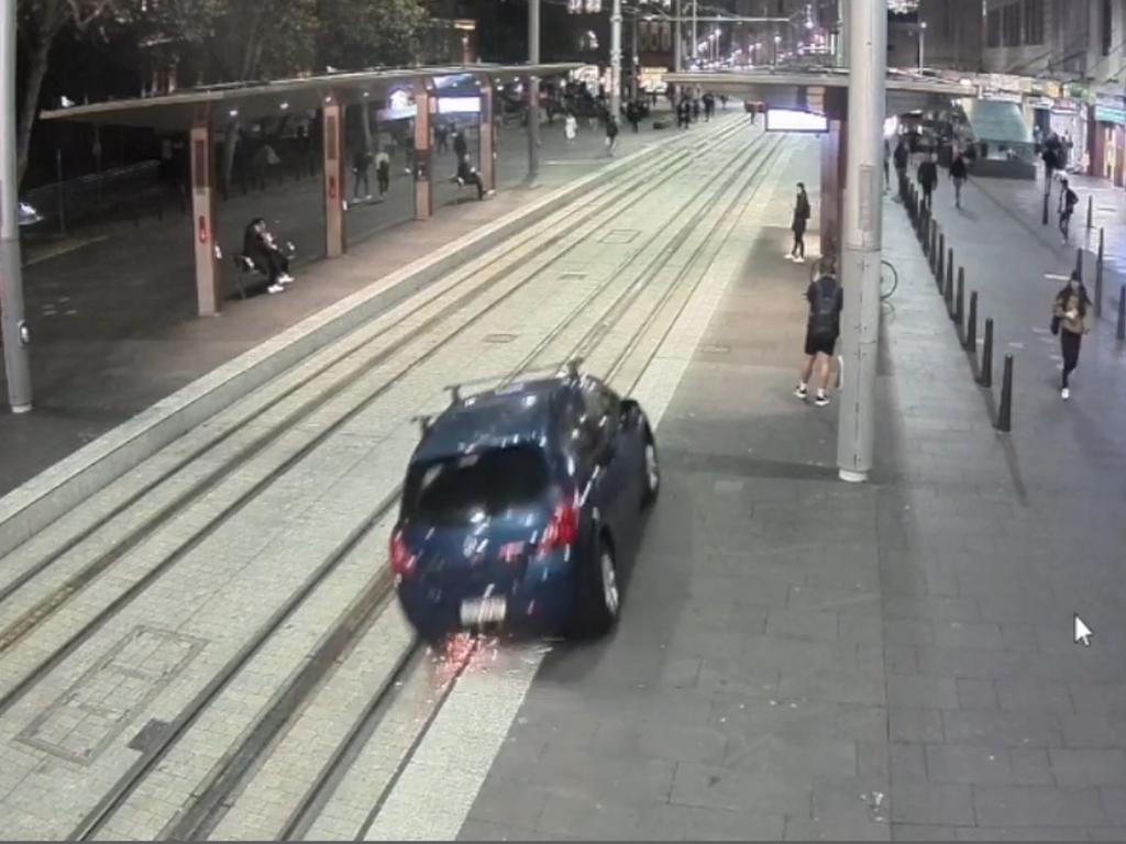 Sydneysiders are being reminded to take caution around the light rail after hundreds of terrifying near misses. Picture: Supplied