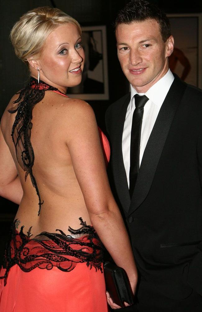 2008 Brownlow Medal. Shayne McClintock and Brent Harvey. Picture: News Corp