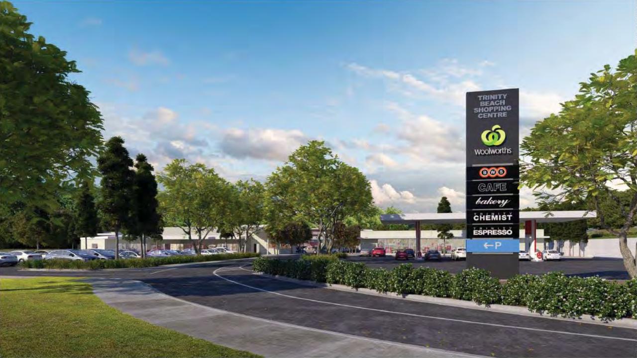 Artist impression of a Woolworths outlet proposed for the corner of the Captain Cook Hwy and Trinity Beach Rd. PICTURE: SUPPLIED