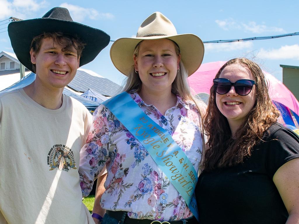 Kyogle locals Karrie Rogers, Estelle Hand and Jamie Rogers out at the Kyogle Show competing in various events including best of show and Kyogle Show Young Woman award. Picture: Cath Piltz