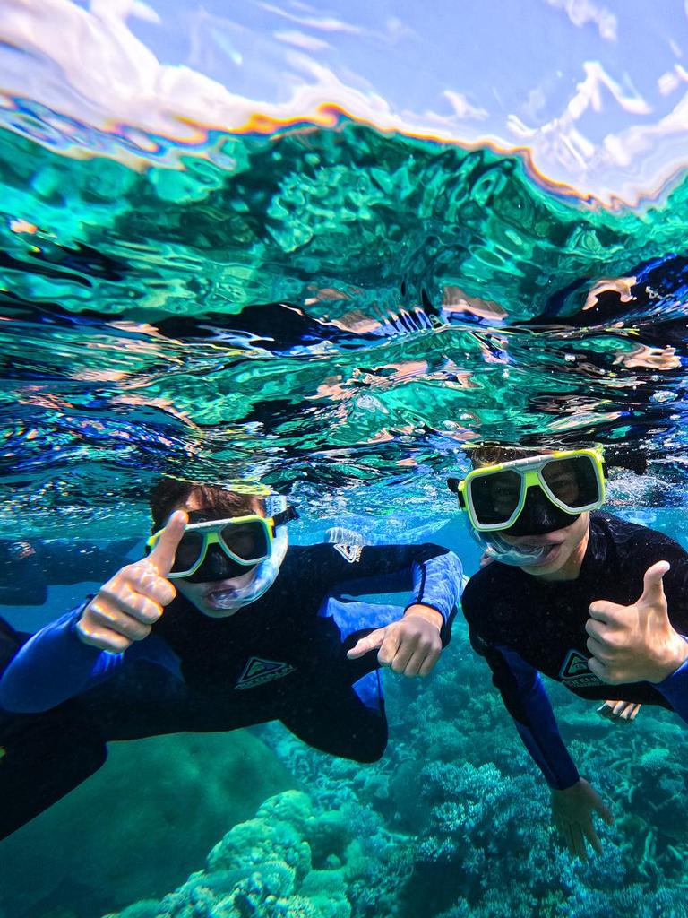 Snorkellers enjoying the reef. Picture: Ocean Safari