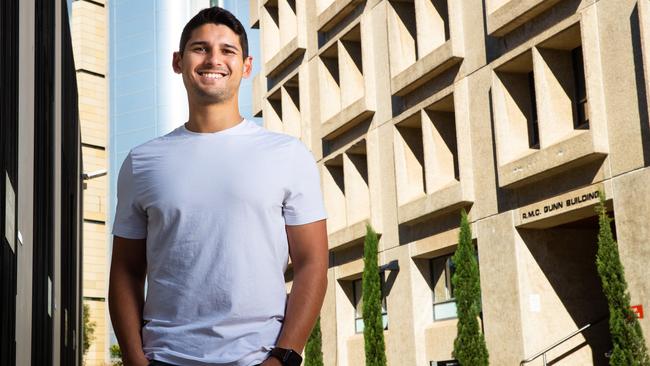 Alexander Pereira at the University of Sydney. Pereira, who made the transition from science to philosophy, says we need ‘people who can draw on diverse skillsets, perspectives, and knowledge’. Picture Ryan Osland