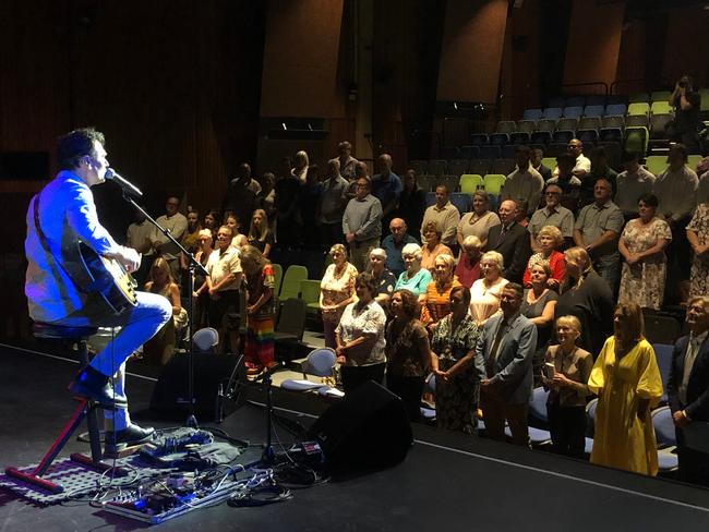 HONOURED: Lismore musician Luke Vassella said he was honoured to be asked to perform the National Anthem at the Lismore Australia Day Ceremony and I still call Australia Home at the citizenship ceremony on Australia Day 2021, Photo: Alison Paterson