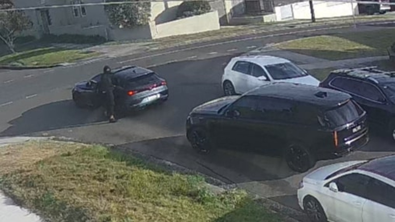 Police allege Tupoulah is seen pointing the Glock at the woman driver. Picture: NSW Police