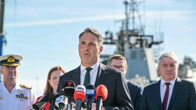 Defence Minister Richard Marles said Australia was working closely with the US to advance military capability. Picture: NCA NewsWire / Brenton Edwards