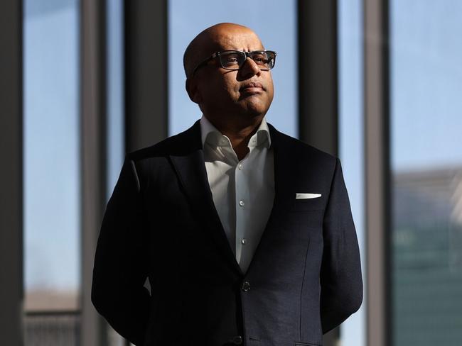 Sanjeev Gupta, executive chairman of Liberty House Group, poses for a photograph in Sydney, Australia, on Monday, March 26, 2018. The British conglomerate tycoon may build up to 10 gigawatts of renewable energy in Australia, including battery storage that could help power steel mills and aluminium smelters. Photographer: Brendon Thorne/Bloomberg