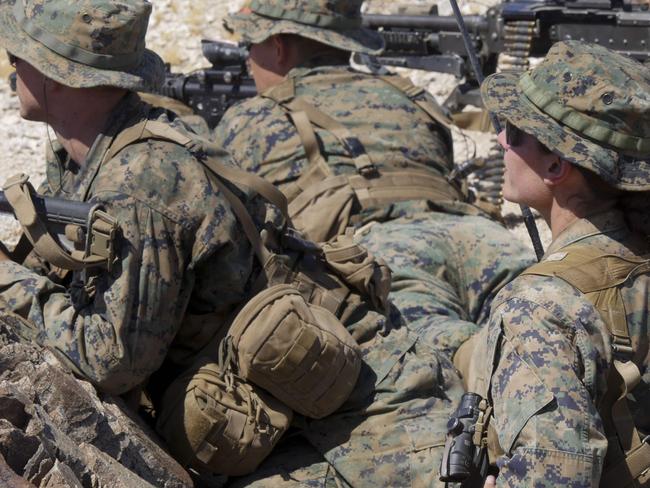 The US has faced a growing strain on its resources across the globe. Picture: AFP/US MARINE CORPS