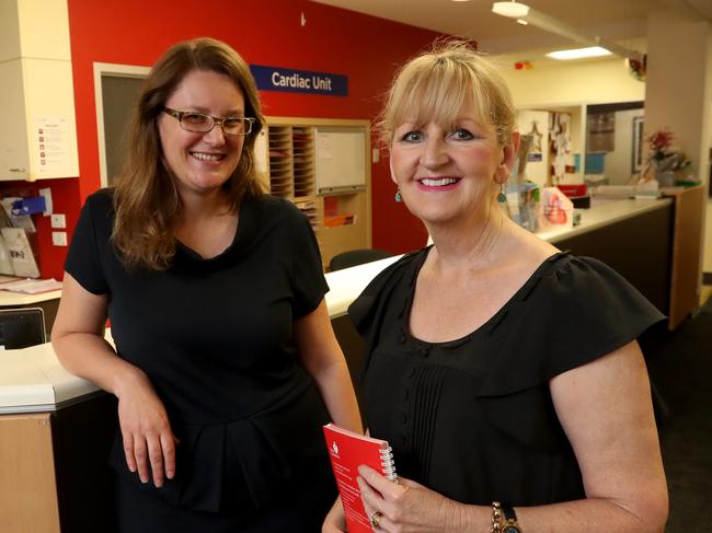 06/02/17 Calvary Health Care's ceo Juanita Ielasi and UniSA's head of nursing and midwifery, Carol Grech at Calvery Hospital, Adelaide.UniSA and Calvary Health Care are creating a partnership to open a clinical training school at a new hospital, which will be the first of its kind with a private provider. Kelly Barnes/The Australian