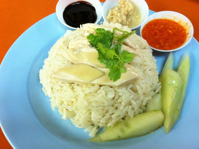 Ah Tai chicken rice at Maxwell Food Centre.