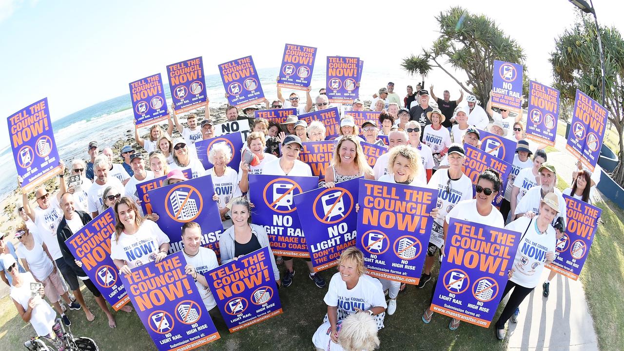 Massive light rail protest is being organised on Alexandra Beach next Sunday ahead of the crucial vote on mass transit options. Picture: Patrick Woods.