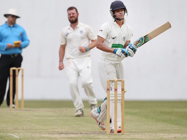 South Brisbane batsman Aryan Jain. Picture: Adam Smith