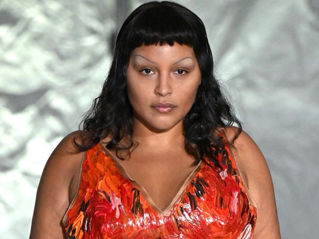 MILAN, ITALY - FEBRUARY 23: Paloma Elsesser walks the runway at the Marni fashion show during the Milan Fashion Week Womenswear Fall/Winter 2024-2025 on February 23, 2024 in Milan, Italy. (Photo by Marco M. Mantovani/Getty Images)