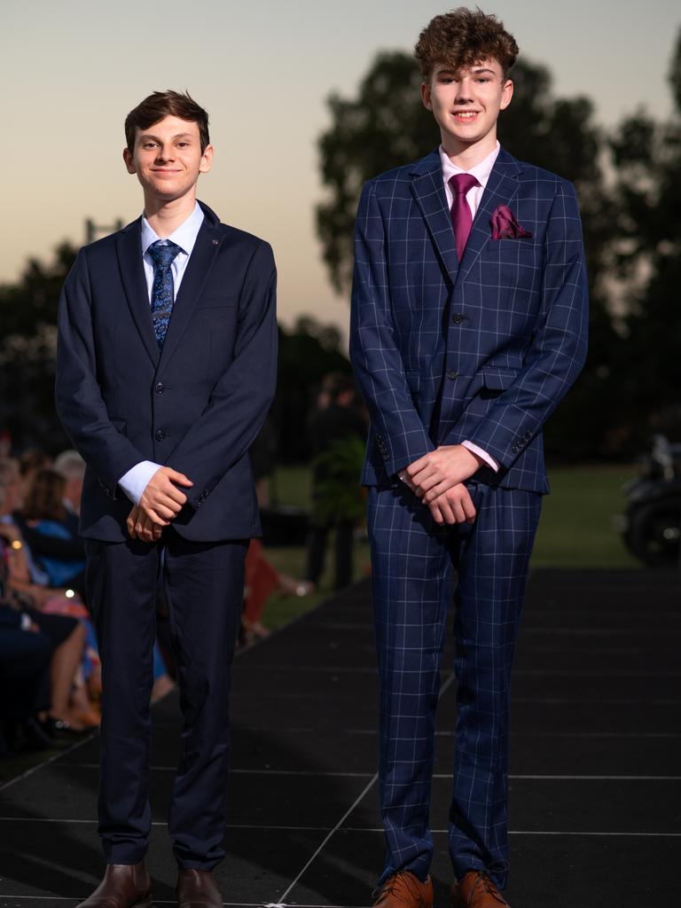 Felix Heilbuth and Daniel Pretorius at the 2024 Rockhampton Grammar School formal.