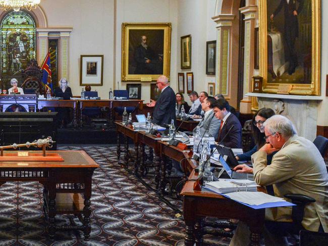 Adelaide City Council meeting at Adelaide Town Hall, April 13, 2021. Picture: Brenton Edwards