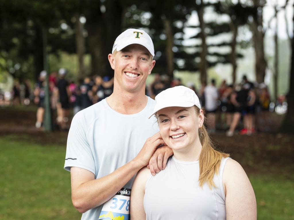 Connor Bachmann and Olivia Downie at Peak2Park, Sunday, March 3, 2024. Picture: Kevin Farmer