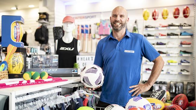 Sales at Intersport Kingston are going gangbusters says owner Hank Rietveld. Picture: Eddie Safarik