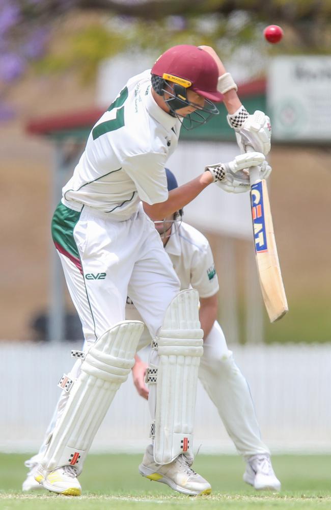 Eddie Leslie batting for South Brisbane. Picture Stephen Archer