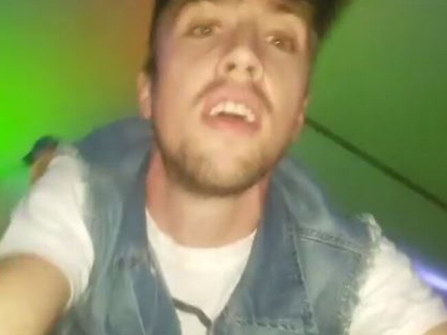 Russell Bleck posted a chilling video to Instagram as shots rang out at the concert.