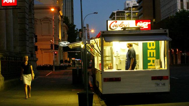 Cowleys Pie Cart on Victoria Square, in 2003. Pic: Lindsay Moller