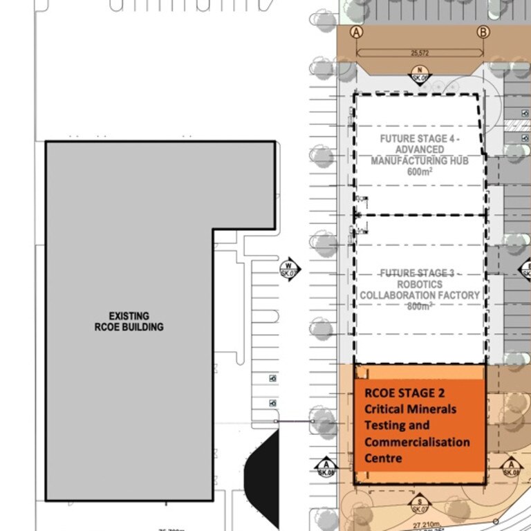 Concept plans detailing Resources Centre of Excellence's new Greater Whitsunday 'Future Industries' Delivery Hub. Picture: Bold Architecture