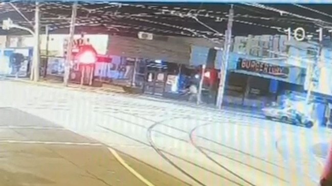 CCTV footage captured the moment Burgertory was set alight.